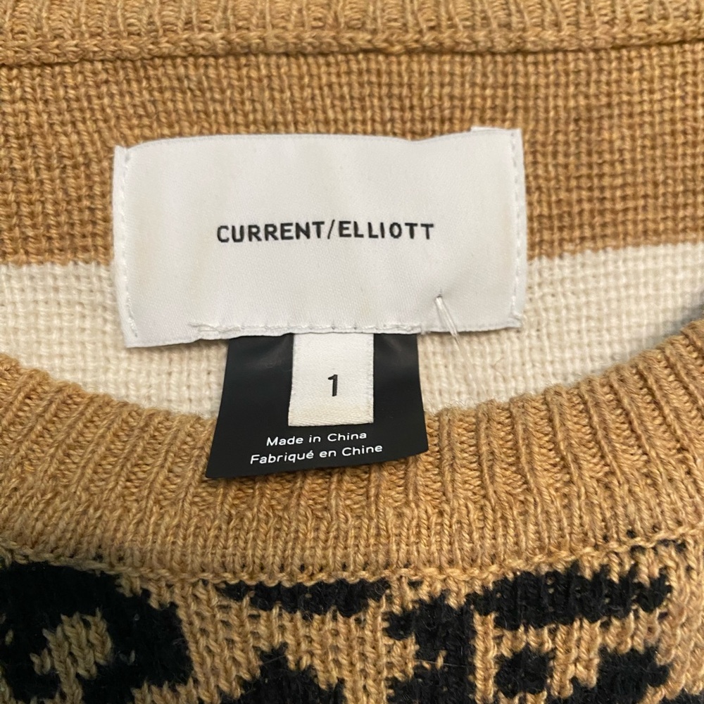 Current/Elliot Animal Print Sweater- size s - Picture 7 of 10